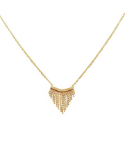 Stylish Luxury Tassel 14K Gold Pendant Necklace