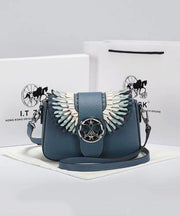 Stylish Versatile White Calf Leather Satchel Bag Handbag