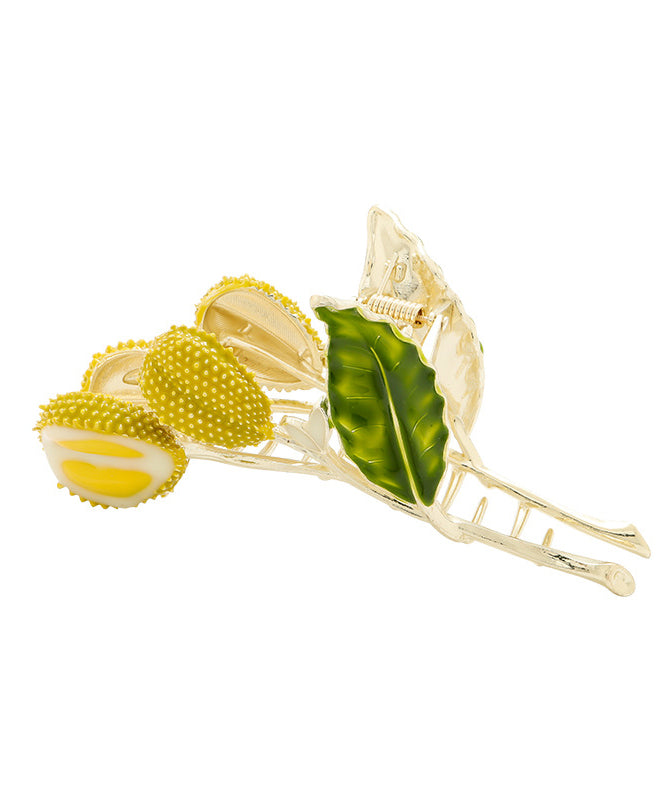 Unique Colorblock Alloy Durian Leaf Shark Hairpin