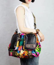 Versatile Casual Oversized Printed Patchwork Crossbody Bag