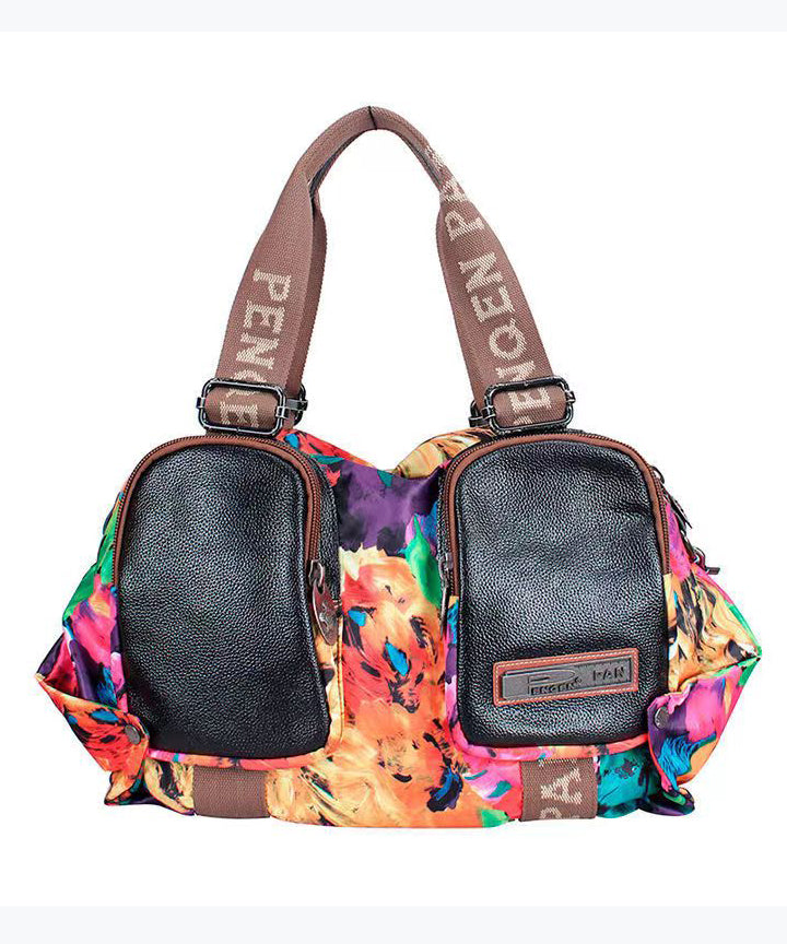 Versatile Casual Oversized Printed Patchwork Crossbody Bag