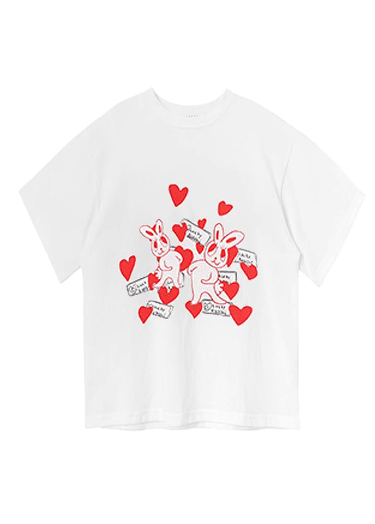 Vogue White Print Patchwork Kids T Shirt Short Sleeve