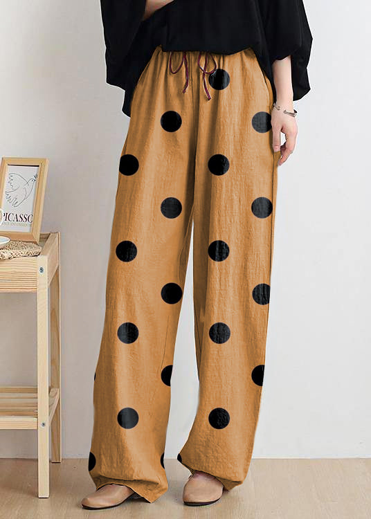 Casual Red leopard print trousers women 2024 new spring and summer bloomers linen high waist carrot pants