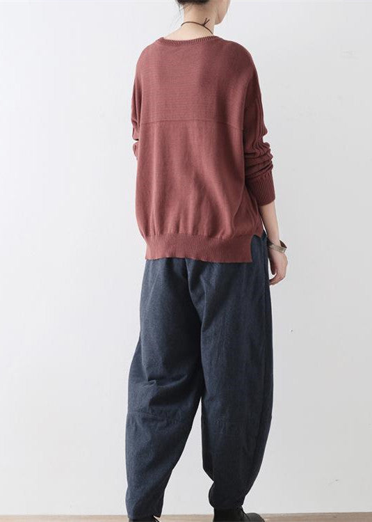 2024 winter dark blue cotton pants warm thick oversized linen pants casual cozy style