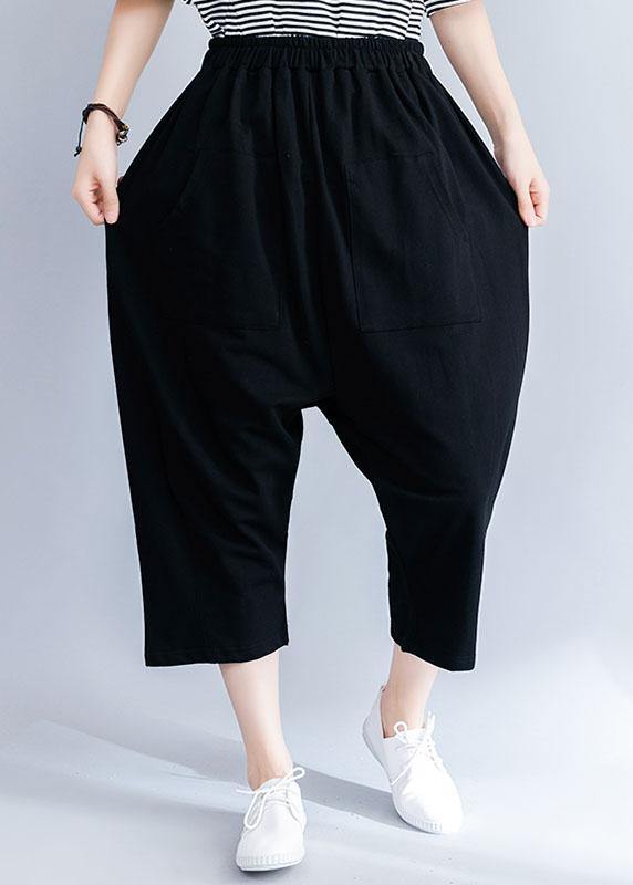 2019 summer new cotton blended loose pants wild casual wide leg pants - SooLinen