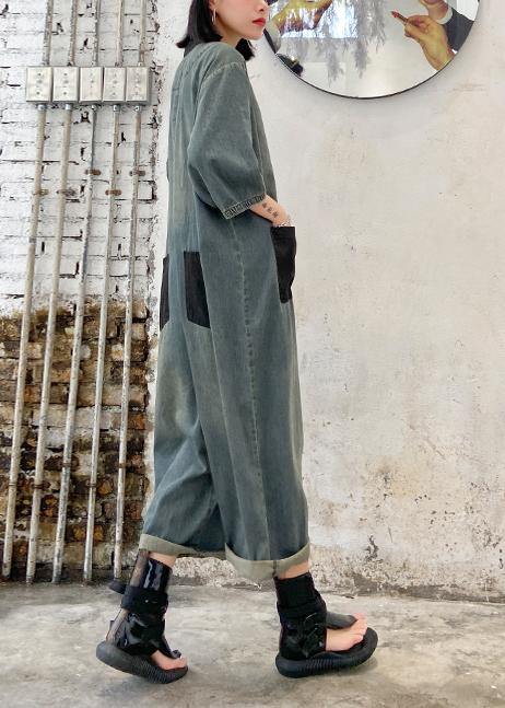 2021 new summer denim jumpsuit thin section fashion jumpsuit women - SooLinen