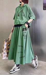 2021 New Spring Explosion Street Guard Two Piece Skirt - SooLinen