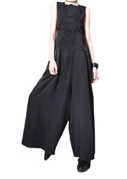 2021 summer new strap wide leg pants - SooLinen