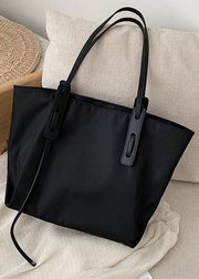 Art Black Solid Lässige Handtasche aus Nylon