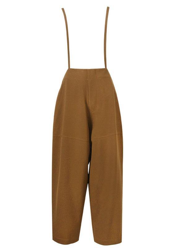 Art Brown High Waist carpenter pants  Pants - SooLinen