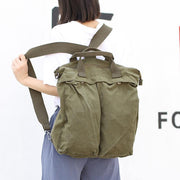 Beautiful For Women Casual green Canvas Square Backpack - SooLinen