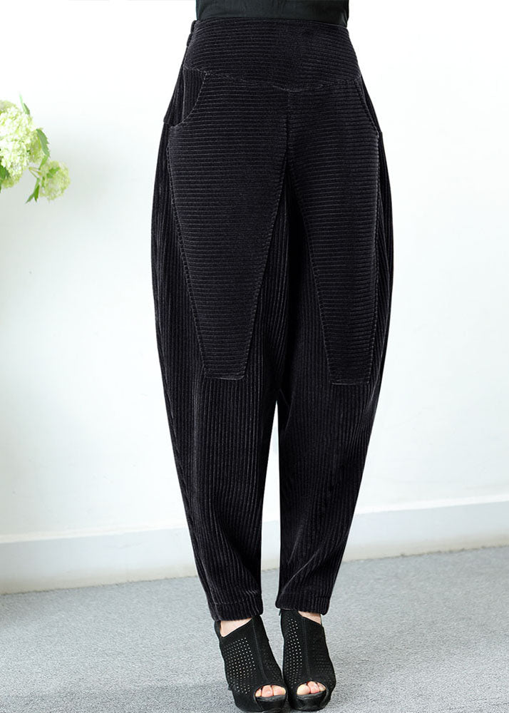 Boutique Chocolate High Waist Pockets fashion Winter Pants