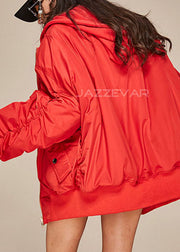 Boutique Rote dicke, warme, normale Winter-Baumwolljacke