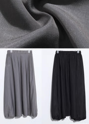 Casual Grey Chiffon lantern Pants Summer - SooLinen