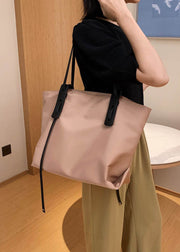 Chic Khaki Versatile nylon Tote Handbag