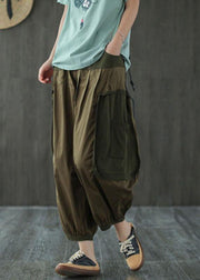 Classy Mulberry Pockets Patchwork lantern Pants Fall - SooLinen