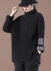 Fine Chocolate Long Sleeve Low High Fall Cozy Sweater - SooLinen