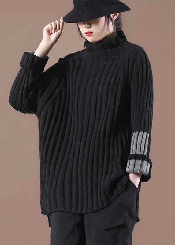 Fine Chocolate Long Sleeve Low High Fall Cozy Sweater - SooLinen