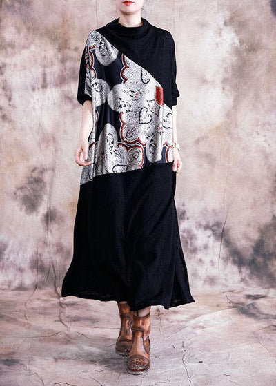 French black Tunics Wardrobes love prints Dresses fall - SooLinen