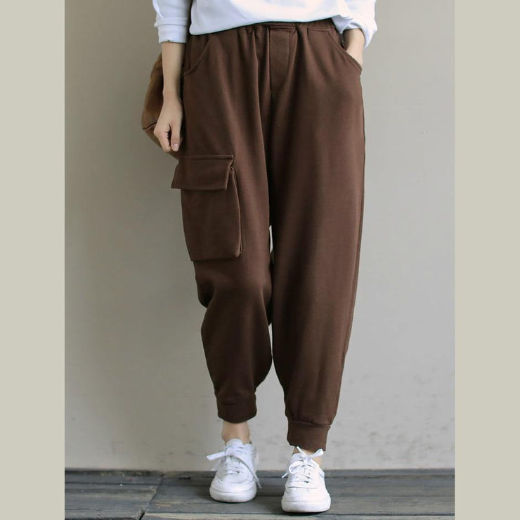 Loose Chocolate literature and art versatile casual Capris - SooLinen