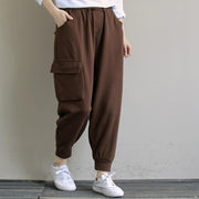 Loose Chocolate literature and art versatile casual Capris - SooLinen