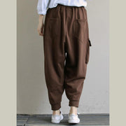 Loose Chocolate literature and art versatile casual Capris - SooLinen