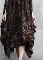 Modern Chocolate Long Summer Dress - SooLinen