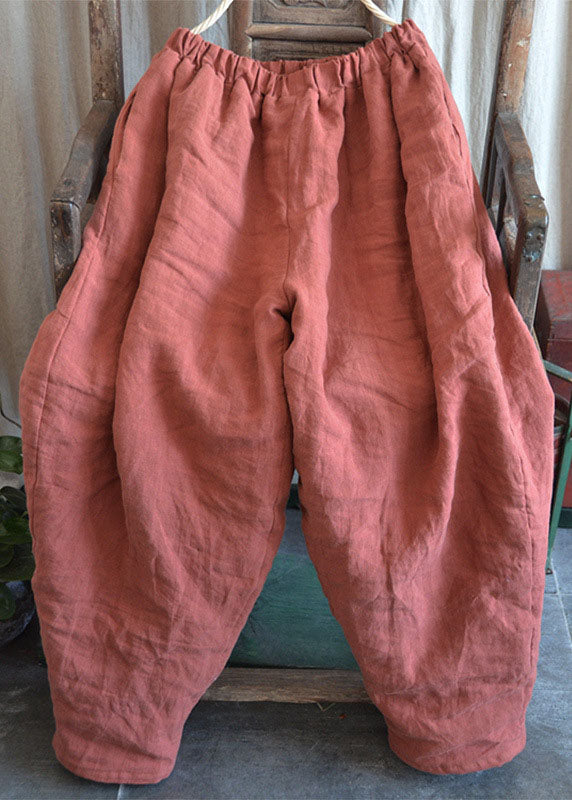 Moderne orange lose Taschenlaternen-Winterhose