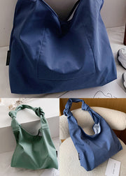 Natural Green Solid nylon Satchel Handbag