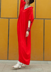 Red Caftans Summer Dress - SooLinen