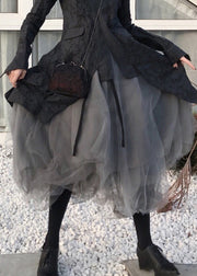 Plus Size Fine Black Tulle beach skirts Spring