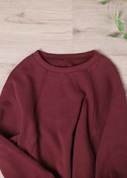 Street Wine Red Top Quality Sweatshirt - SooLinen