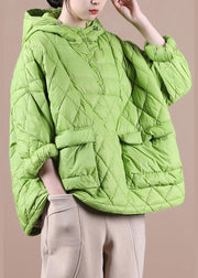 Winter Clothes 2021 Green New Women Loose Large Size Cotton Coat - SooLinen