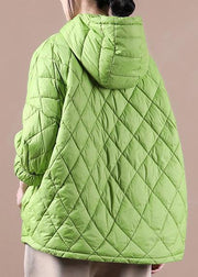 Winter Clothes 2021 Green New Women Loose Large Size Cotton Coat - SooLinen