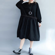 Women Clothing Casual Loose Dress Fashion Patchwork Dresses