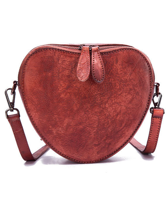 Frauen Rote Patchwork Paitings Kalbsleder Satchel Handtasche