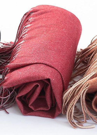 dark red women warm scarves warm rectangle big shawl - SooLinen