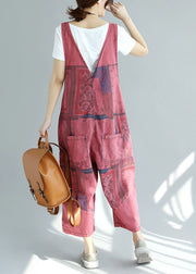 lose Maulbeertaschen Print Jumpsuit Spring