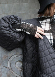 thick oversize warm winter coats black lantern sleeve women parkas - SooLinen