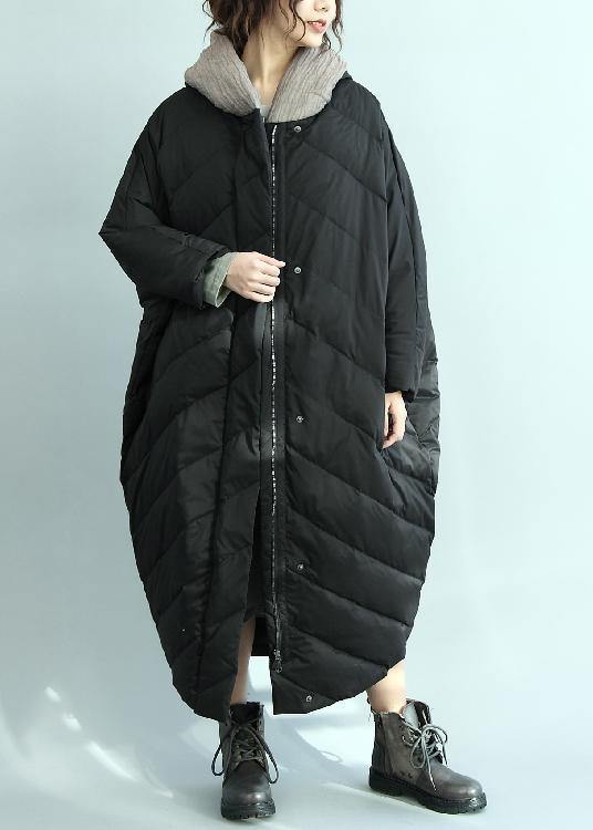 black down coat winter oversize hooded women parka winter New outwear - SooLinen